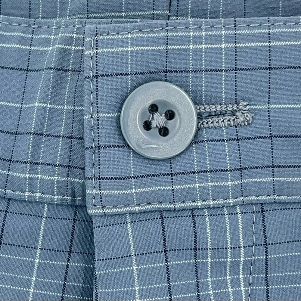 Nike Golf Fit Dry Performance‎ Shorts Blue Plaid 319691-413 Men’s Size 40